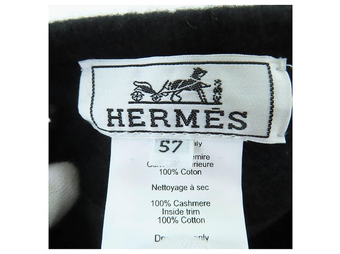 Basco Hermès Saint Honor Serie Metal in Cashmere Nero Silver hardware - vista 8