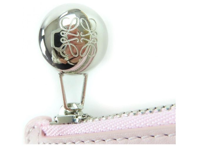 Portacarte e monete Loewe in nappa di vitello lucida Rosa - vista 6