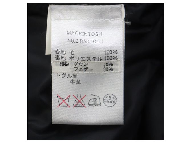 Mackintosh Wool Down Coat Black - view 8