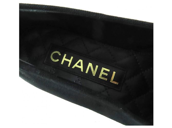 Mocassins en velours CHANEL COCO Mark Noir - vue 9