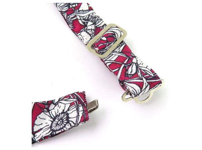 Gucci Butterfly Seiden-Accessoires 4-teiliges Set Braun Schwarz Rot - Ansicht 10