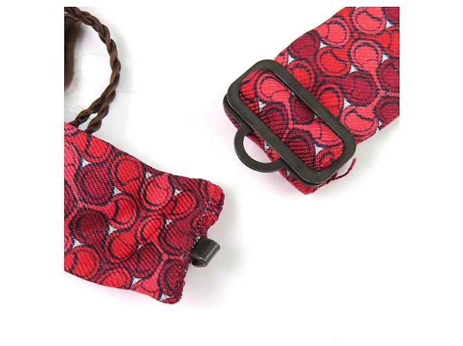 Gucci Butterfly Seiden-Accessoires 4-teiliges Set Braun Schwarz Rot - Ansicht 11