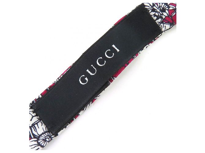 Gucci Butterfly Seiden-Accessoires 4-teiliges Set Braun Schwarz Rot - Ansicht 17