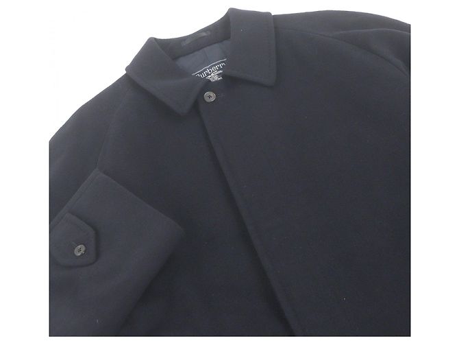 Abrigo de lana Burberry azul marino - vista 2