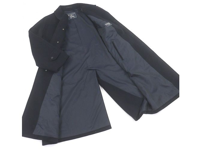 Abrigo de lana Burberry azul marino - vista 3