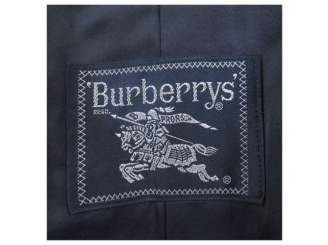 Abrigo de lana Burberry azul marino - vista 6