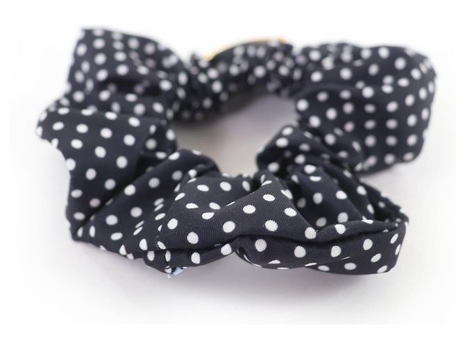 Prada Tessuto Scrunchie mit Triangle-Logo Schwarz - Ansicht 4