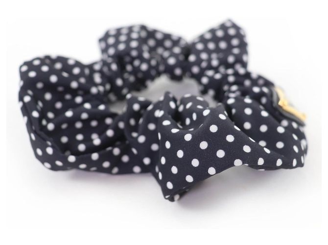 Prada Tessuto Scrunchie mit Triangle-Logo Schwarz - Ansicht 5