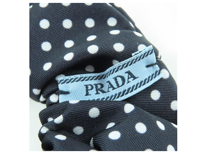 Prada Tessuto Scrunchie mit Triangle-Logo Schwarz - Ansicht 8