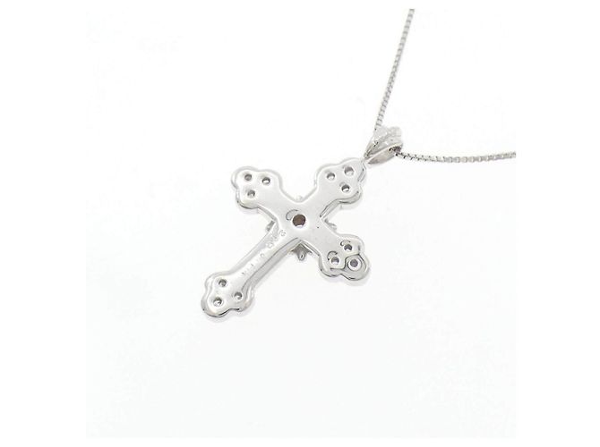Autre Marque Collana di diamanti K14WG K10WG Argento - vista 4