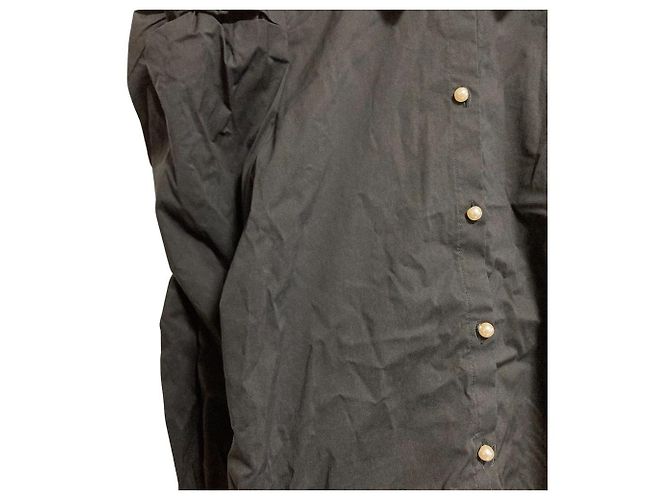 Autre Marque eimy istoire Bluse mit Puffärmeln Schwarz - Ansicht 2