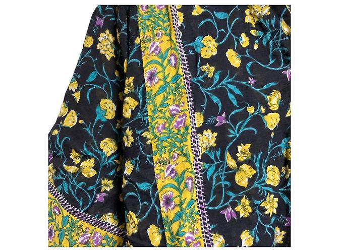 Autre Marque NOMBRE IMPAIR Camicia lunga trasparente floreale Blu Blu navy - vista 3