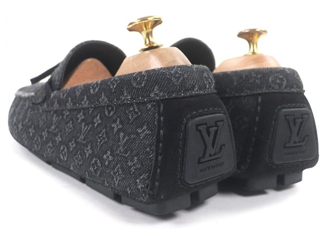Zapatos de conducir Louis Vuitton Monogram Denim Negro - vista 4