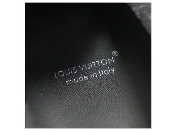 Zapatos de conducir Louis Vuitton Monogram Denim Negro - vista 7