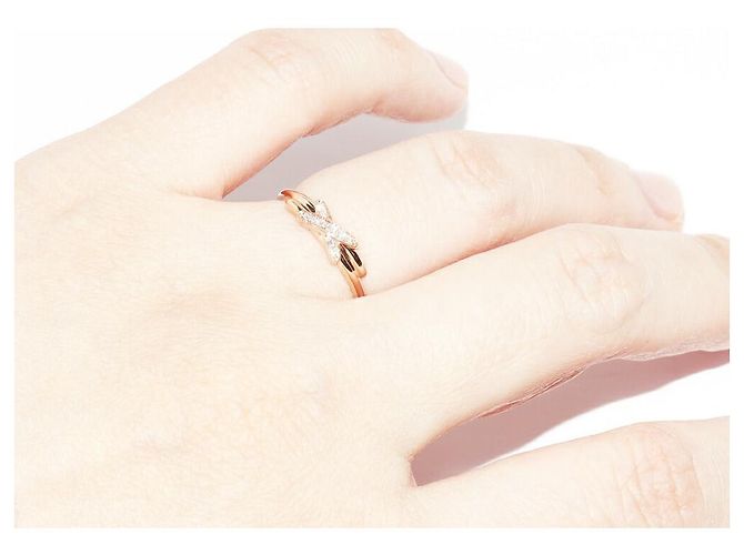 Chaumet Jeux de Liens Au750 Diamantring Größe 49 Pink - Ansicht 6