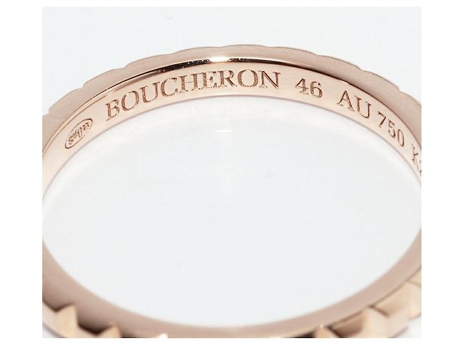 Anello Boucheron Quatre Clou de Paris Au750 Misura 46 Rosa - vista 4