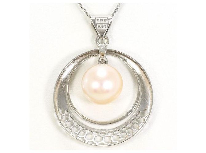 Autre Marque Colar de pérolas em ouro branco Au585 Prata - vista 4