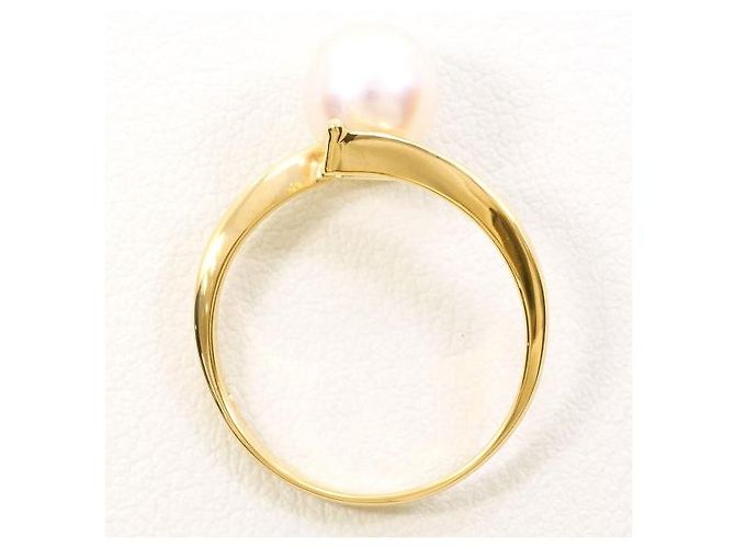Autre Marque Anillo de perlas Au750 Dorado - vista 2