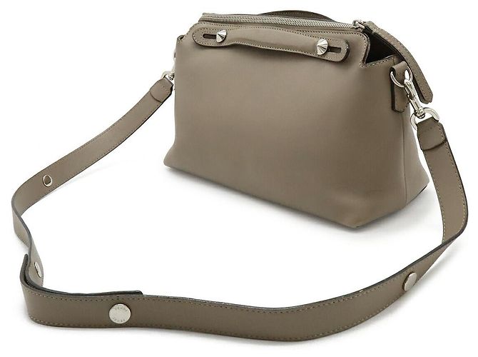 Borsa 2way in pelle Fendi BY THE WAY Marrone - vista 2