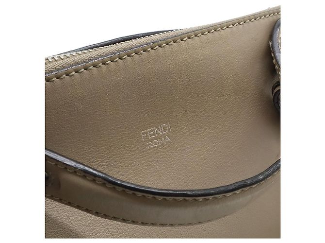 Borsa 2way in pelle Fendi BY THE WAY Marrone - vista 9
