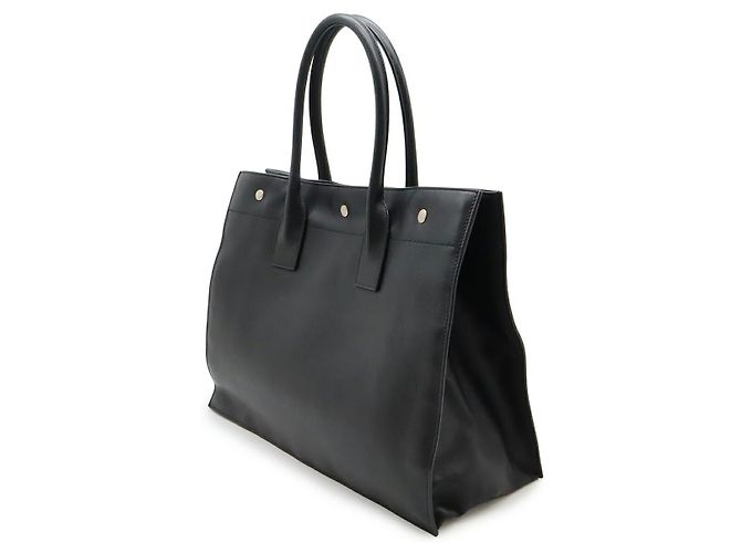 Yves Saint Laurent Saint Laurent Rive Gauche Leder 2-Way Tote Bag Schwarz - Ansicht 2