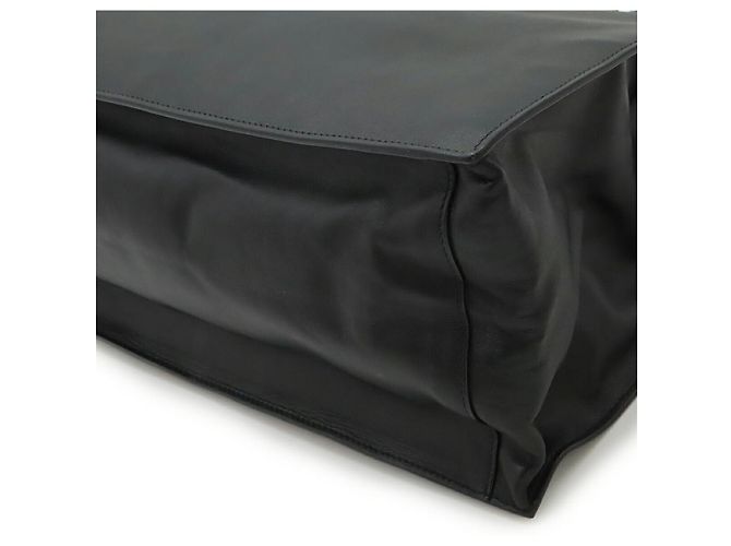 Yves Saint Laurent Saint Laurent Rive Gauche Leder 2-Way Tote Bag Schwarz - Ansicht 3