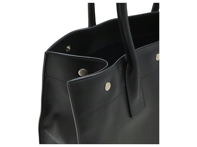 Yves Saint Laurent Saint Laurent Rive Gauche Leder 2-Way Tote Bag Schwarz - Ansicht 6