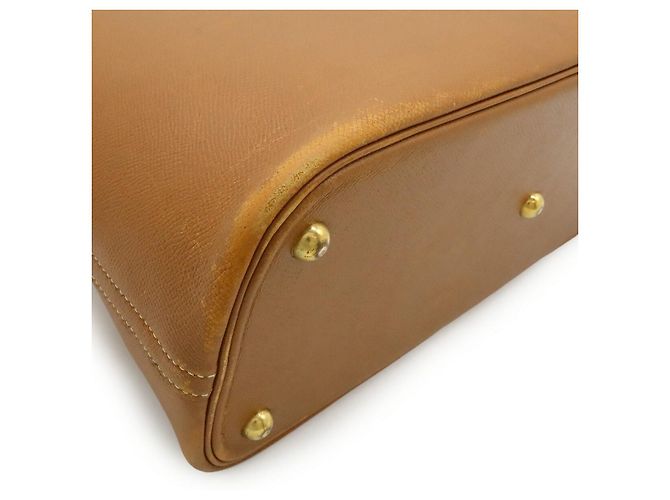 Bolso Hermès Bolide37 Courchevel 2way Castaño Dorado - vista 3