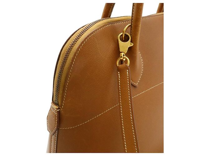 Bolso Hermès Bolide37 Courchevel 2way Castaño Dorado - vista 4