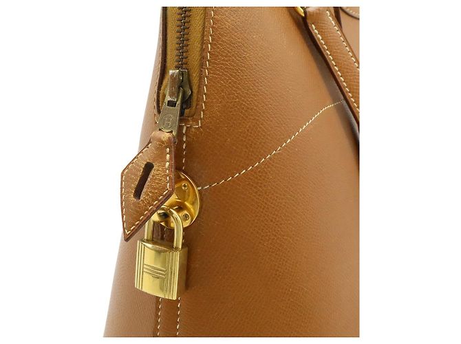 Bolso Hermès Bolide37 Courchevel 2way Castaño Dorado - vista 6
