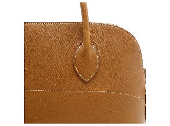 Bolso Hermès Bolide37 Courchevel 2way Castaño Dorado - vista 8