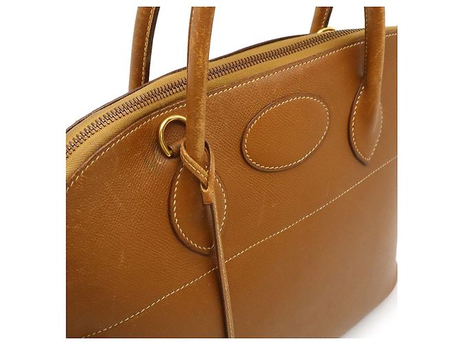 Bolso Hermès Bolide37 Courchevel 2way Castaño Dorado - vista 9