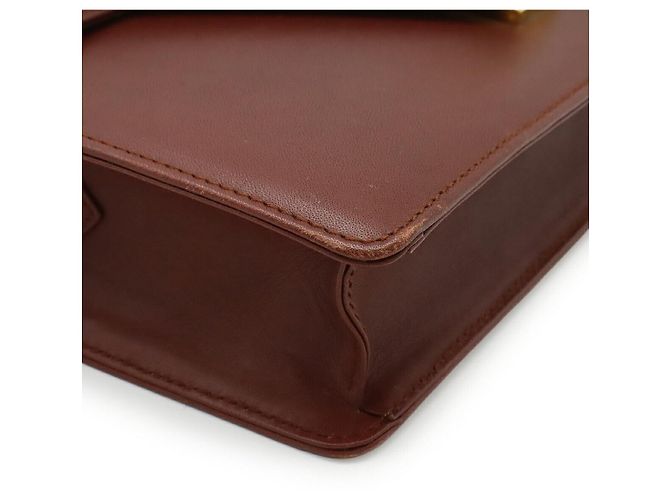 Borsa a tracolla in pelle Cartier Must Line Marrone Bordò - vista 3