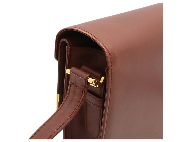 Borsa a tracolla in pelle Cartier Must Line Marrone Bordò - vista 4