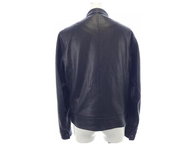 Autre Marque Emmeti Lammlederjacke Schwarz - Ansicht 2