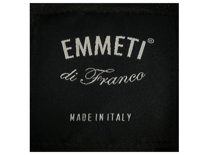 Autre Marque Emmeti Lammlederjacke Schwarz - Ansicht 4