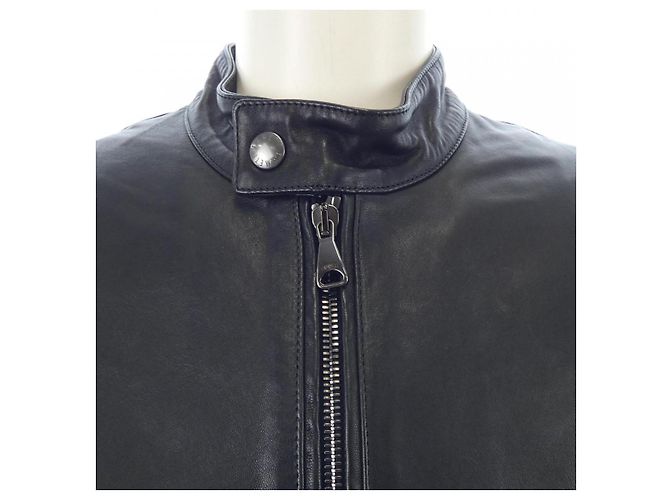 Autre Marque Emmeti Lammlederjacke Schwarz - Ansicht 5