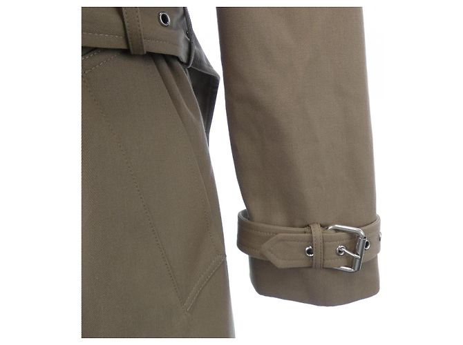 Céline Mantel aus grauem Textil Braun - Ansicht 6