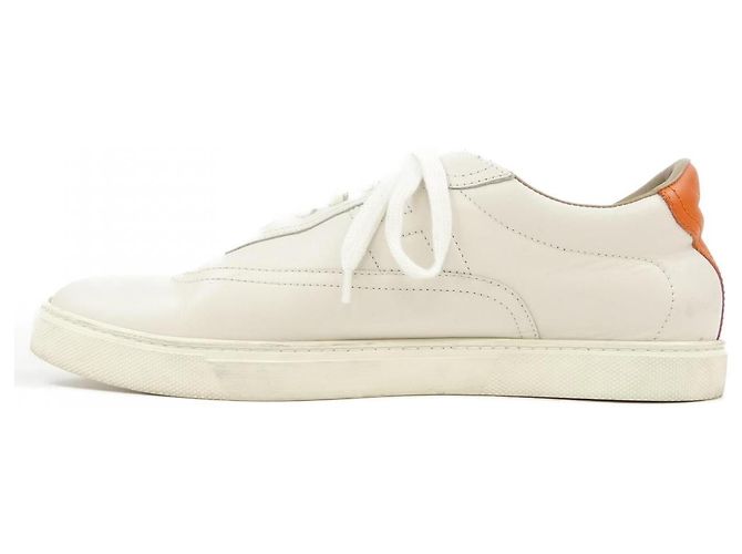 Hermès Baskets Hermes Quicker Calf Beige - vue 2