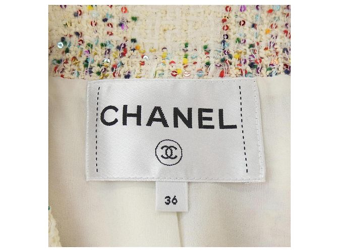 Chaqueta Chanel LOOK14 Material Desconocido Beige - vista 5