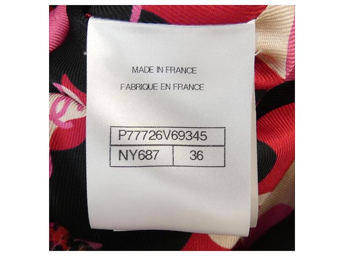Cappotto Chanel LOOK52 Nero Rosa Rosso - vista 4