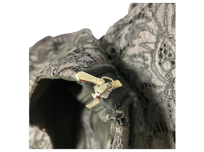 Autre Marque Abito in pizzo Drawer Nero - vista 11
