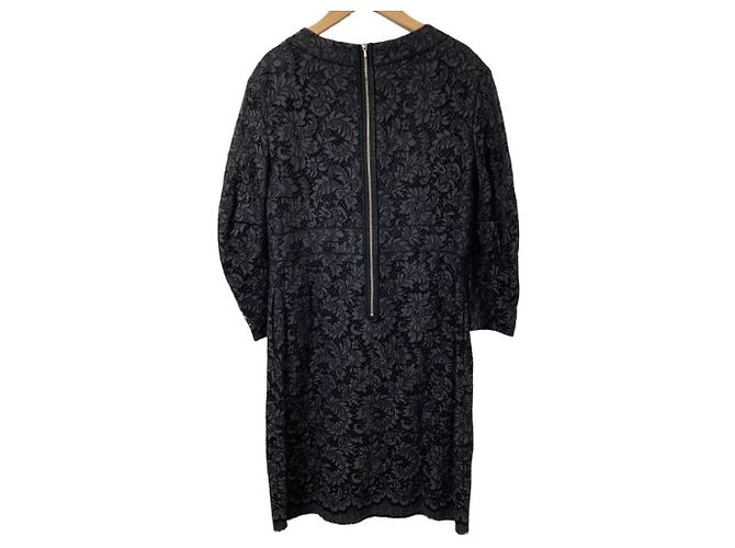 Autre Marque Abito in pizzo Drawer Nero - vista 2