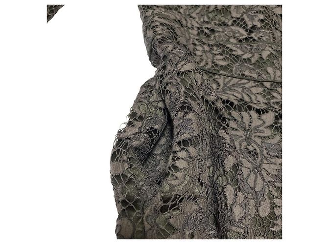 Autre Marque Abito in pizzo Drawer Nero - vista 5