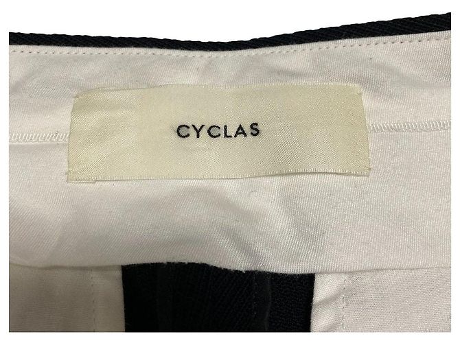 Autre Marque Calças Kersey com vinco central CYCLAS Preto - vista 5