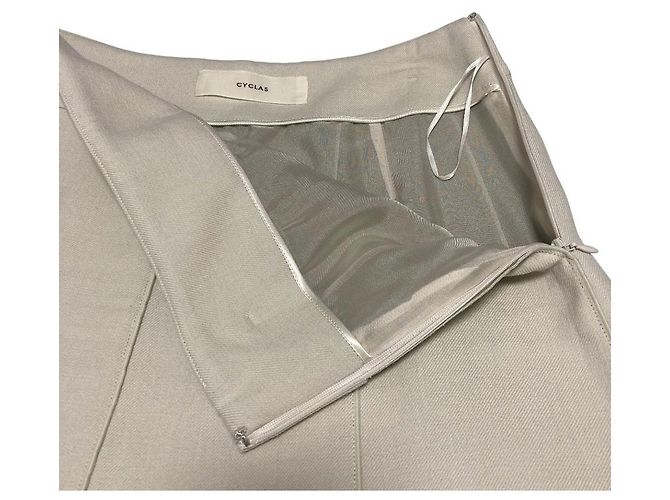 Autre Marque Saia evasê CYCLAS branca Branco Fora de branco - vista 4