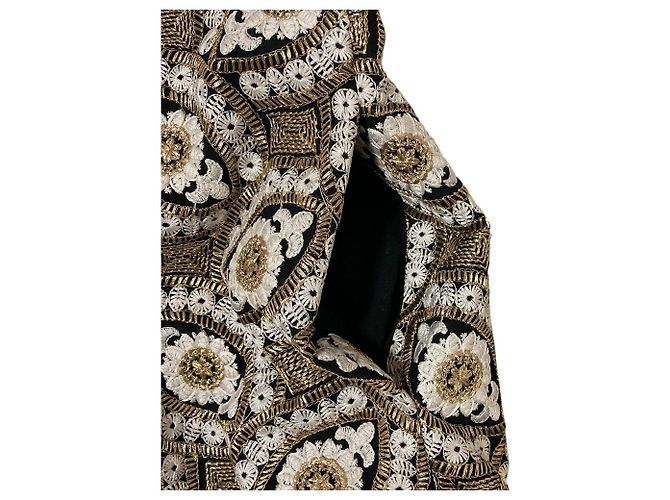 Autre Marque Abito ricamato alice + olivia D'oro - vista 3