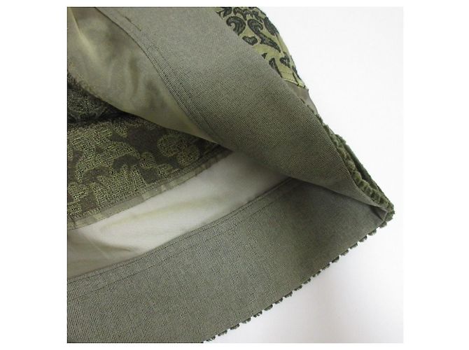 Autre Marque Olleborebla Alberobello Jacquard-Mantel Grün Khaki - Ansicht 8