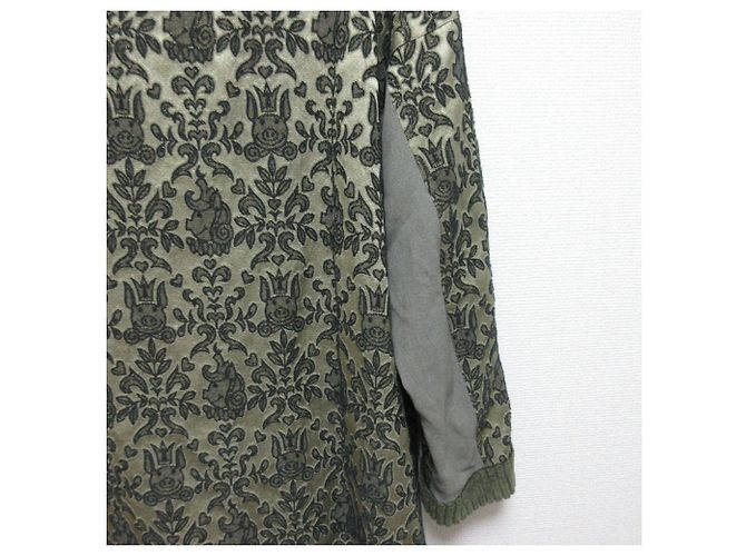 Autre Marque Olleborebla Alberobello Jacquard-Mantel Grün Khaki - Ansicht 9