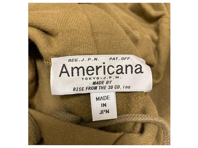 Autre Marque AMERICANA langes Sweatkleid Grün Khaki - Ansicht 6